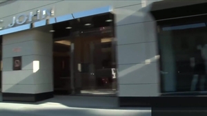 Brunette demonstrates small tits