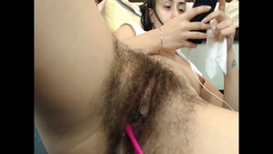 Pussy fuck on live cam along with hairy teen