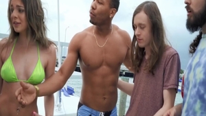 Sexy girl Tiffany Watson sucks dick and fucks outdoors