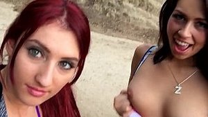 Sex Tape Lesbians: Morning Jog Turns Dirty