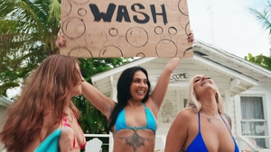 Big Tits Tease Frats Then Nerd Gets Them All